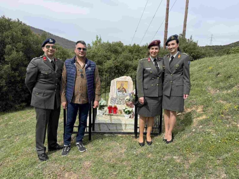 Ανθυπασπιστής Βασιλική Πλεξίδα στο Σαραντάπορο σε τρισάγιο για τους πεσόντες του Huey 2017