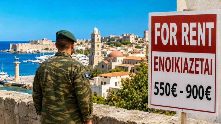 Στρατιωτικοί στη Ρόδο: Ενοίκια-φωτιά και μόλις 65 ΣΟΑ