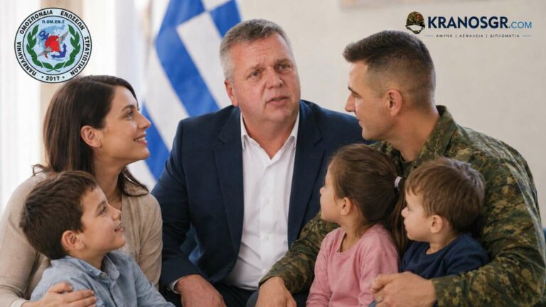 ΠΟΜΕΝΣ: Ισόβια τριτεκνική ιδιότητα για στρατιωτικούς