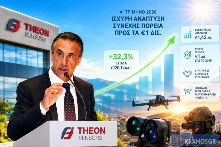 Ο Κρίστιαν Χατζημηνάς παρουσιάζει τα οικονομικά αποτελέσματα της THEON για το Α’ τρίμηνο του 2026